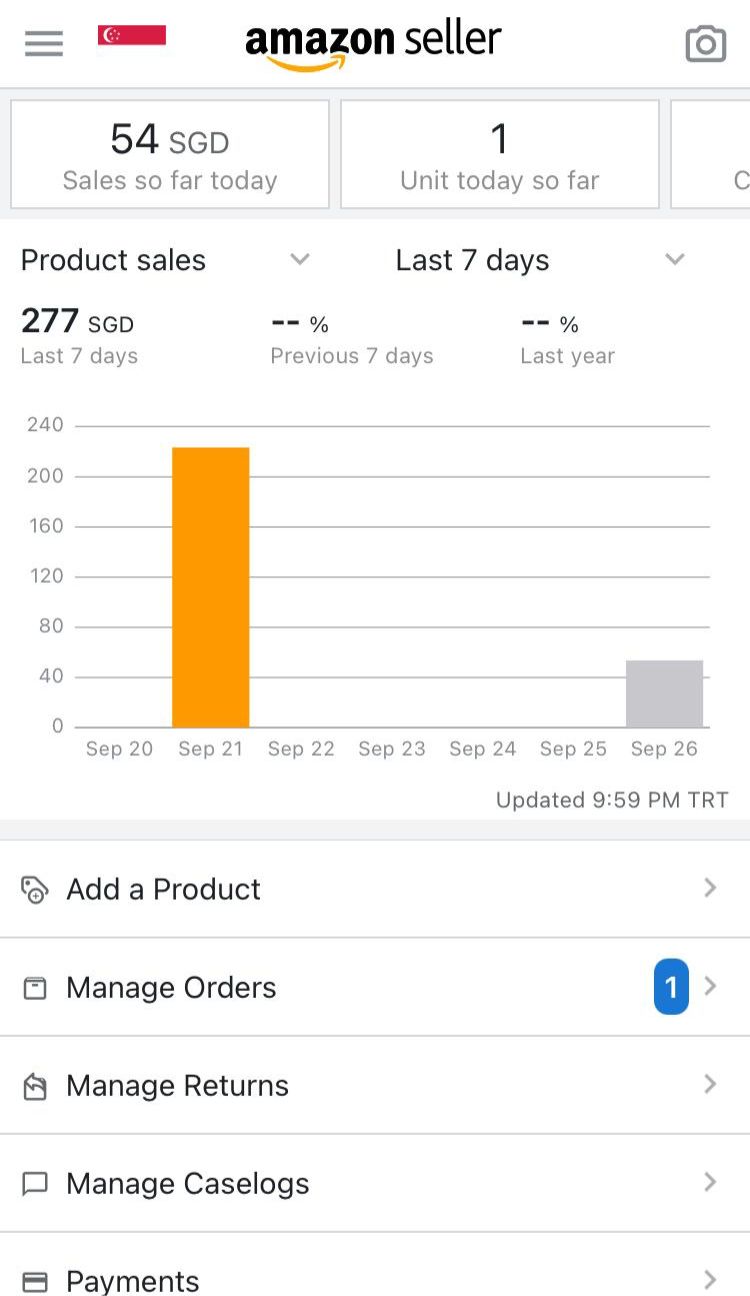 Amazon.sg FBM Launch Data