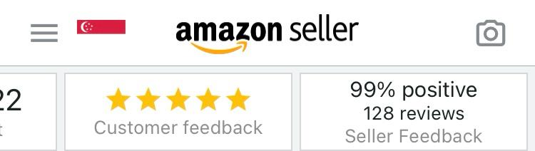 128 Amazon Seller Feedbacks